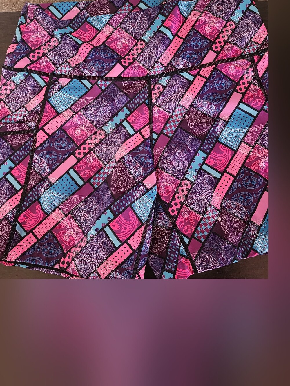 Constantly Varied Gear Pink, Purple & Blue Patterned Athletic Skort